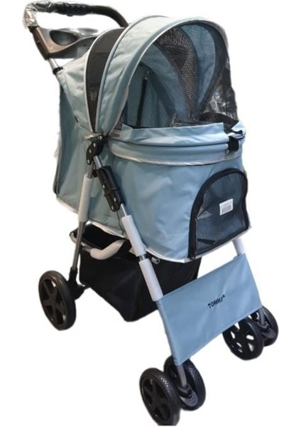 Evcil Hayvan Arabası 78x46x99,54cm Turkuaz Max 15 Kg