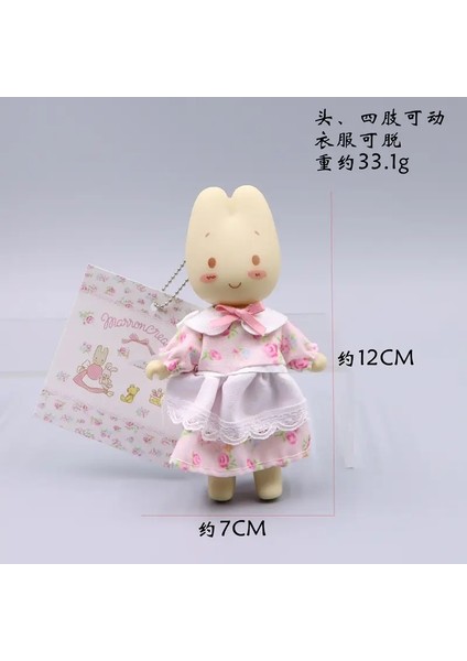 Sanrio Karakterleri Kawaii Marroncream Bebeğim Tavuklu Sevimli Karikatür Hayvan Anahtarları Tavşan Kutusu Mini Anime Çanta Sırt Çantası Dekorcolor: Beyaz (Yurt Dışından)