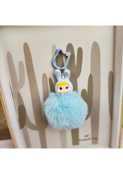Yeni Crybaby × Uçan Kawaii Küçük Polis Zinciri Backpack Kolye Kolye Peluş Ball Dıy Süs Aksesuarları Dekorasyon Anahtarlık Hediyeleri Renk: I (Yurt Dışından)