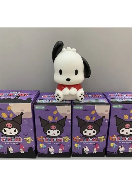 Sanrio Kuromi Anti -Sonbahar Piggy Bankım Melody Cinnamoroll Hello Kitty Vinil Dekorasyon Madeni Sikke Depolama Kutusu Dekorasyonları Çocuk Hediye Renk: 3 (Yurt Dışından)
