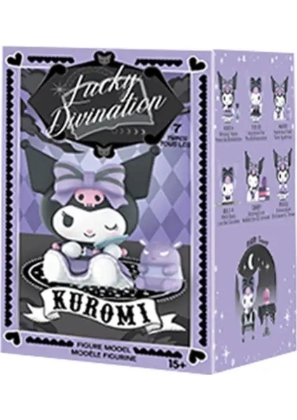 Sanrio Blind Box, Kuromi Kehanet, Meile Tipacha Heykelcik, Sevimli Anime Çizgi Film Modeli ve Modaya Uygun Toycolor: Bir Set 6 Adet (Yurt Dışından)