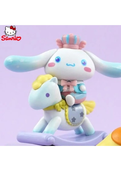 Sanrio Kutu Sallanan At Truva Atı At Curomi Melodisi Yugui Köpek Oyuncakları Sevimli Araba Masaüstü Süsleri Renk Adı: Mavi (Yurt Dışından)