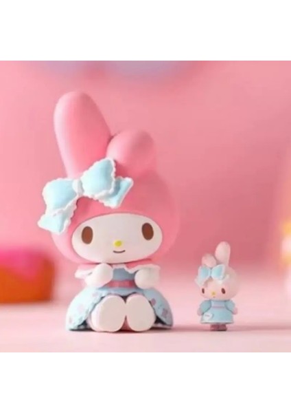 Yeni Miniso Mymelody Çay Partisi Kutu Kolye Pvc Sevimli Tatlı Ev Ofis Araba Masaüstü El Yapımı Bebek Dekorasyon Çocukları Hediye Renk (Yurt Dışından)