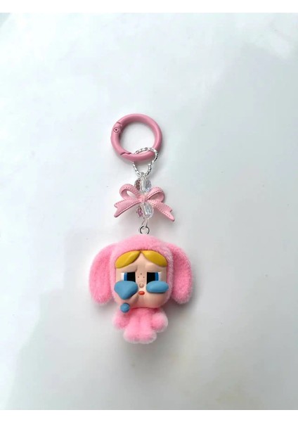 Kawaii Crybaby × Uçan Polis Anahtarlık Zinciri Sırt Çantası Kolye Araba Ana Aksesuarlar Dekoratif Süsler Çocuklar Için Hediyeler Renk: B (Yurt Dışından)
