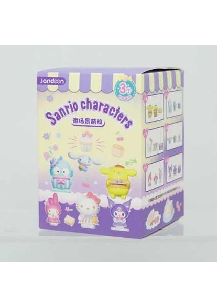 Sanrio Karakterler Kutu Oyuncaklar Kuromi My Melody Cinnamoroll Hello Kitty Minyatür Sahne Mikro Figürin Çocuk Hediyesi Masaüstü Dekorcolor: Random Bir (Yurt Dışından)