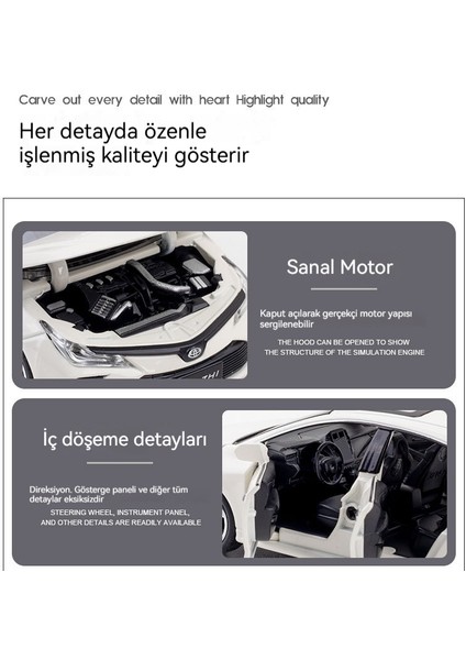 1:32 Carolina Alaşımlı Otomobil Modelleri (Yurt Dışından) fiyatları