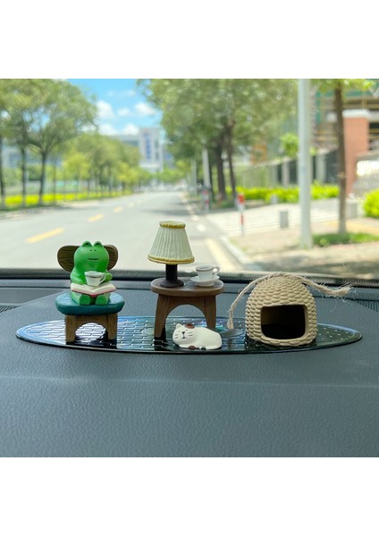 Kurbağa Süslemeleri Araba Takı Ofis Masa Süslemeleri (Yurt Dışından) indirimleri