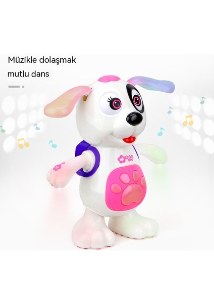 Mutlu Dans Eden Köpek Sesi ve Işık Sıçrama Yürüyüş Eğlenceli Çocuk Elektrikli Oyuncak (Yurt Dışından) modelleri