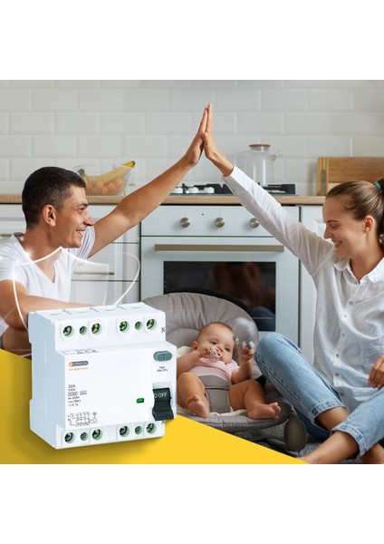 Valta Kaçak Akım Rölesi AC Tip 6kA 30mA 32A 3 Kutup + Nötr fırsatları