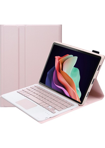 Lenovo Pad Plus / Tab P11 Gen 2 Deri Tablet Kılıfı ve Dokunmatik Yüzeyli Çıkarılabilir Klavye (Yurt Dışından)