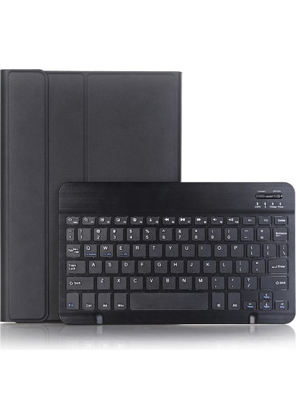 Samsung Galaxy Tab S9 Bluetooth Uyumlu Klavye Koruyucu Kılıf Pu+Tpu Kalem Yuvalı Kapaklı Tablet Kılıfı (Yurt Dışından)