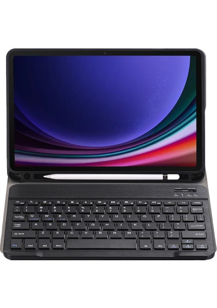 Samsung Galaxy Tab S9 Bluetooth Uyumlu Klavye Koruyucu Kılıf Pu+Tpu Kalem Yuvalı Kapaklı Tablet Kılıfı (Yurt Dışından) modelleri