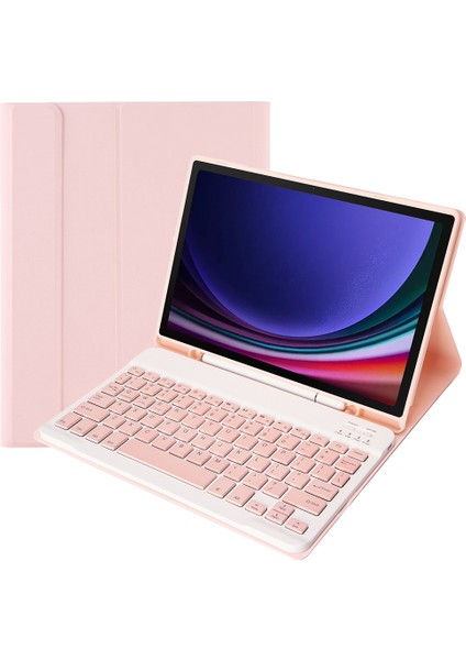 Samsung Galaxy Tab S9 Bluetooth Uyumlu Klavye Koruyucu Kılıf Pu+Tpu Kalem Yuvalı Kapaklı Tablet Kılıfı (Yurt Dışından) indirimleri