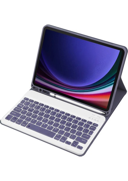 Samsung Galaxy Tab S9 Bluetooth Uyumlu Klavye Koruyucu Kılıf Pu+Tpu Kalem Yuvalı Kapaklı Tablet Kılıfı (Yurt Dışından) fiyatları