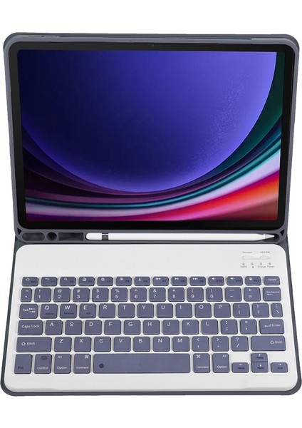 Samsung Galaxy Tab S9 Bluetooth Uyumlu Klavye Koruyucu Kılıf Pu+Tpu Kalem Yuvalı Kapaklı Tablet Kılıfı (Yurt Dışından) modelleri