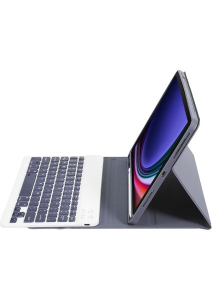 Samsung Galaxy Tab S9 Bluetooth Uyumlu Klavye Koruyucu Kılıf Pu+Tpu Kalem Yuvalı Kapaklı Tablet Kılıfı (Yurt Dışından) fırsatları