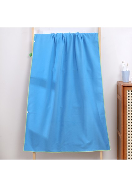 Hızlı Kuruyan Banyo Havlusu Yüzme Plaj Havlusu Taşınabilir Havlu Açık Seyahat Şal Pelerin-80 × 130CM (Yurt Dışından)