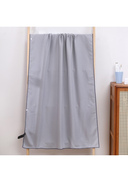 Hızlı Kuruyan Banyo Havlusu Yüzme Plaj Havlusu Taşınabilir Havlu Açık Seyahat Şal Pelerin-80 × 130CM (Yurt Dışından)