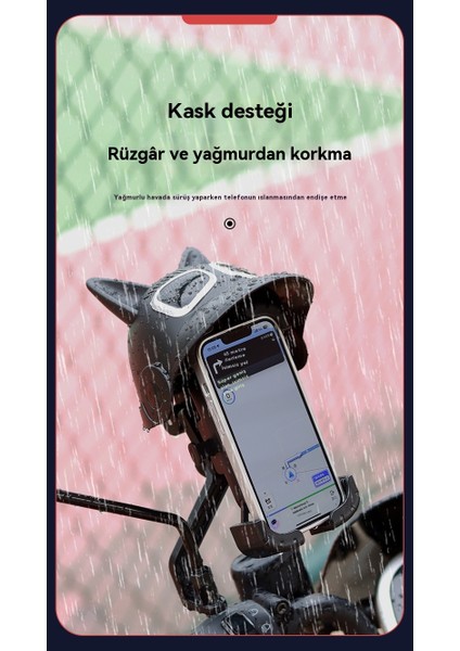 Motosiklet Cep Telefonu Tutucu Küçük Kask Sürücü Navigasyon Gölge Yağmur Geçirmez (Yurt Dışından) fiyatları