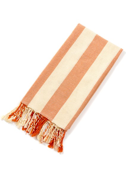 Amerikan Püsküllü Plaj Havlusu Kenarlı Çizgili Türk Banyo Havlusu Hızlı Kuruyan HAVLU-100×180CM (Yurt Dışından)