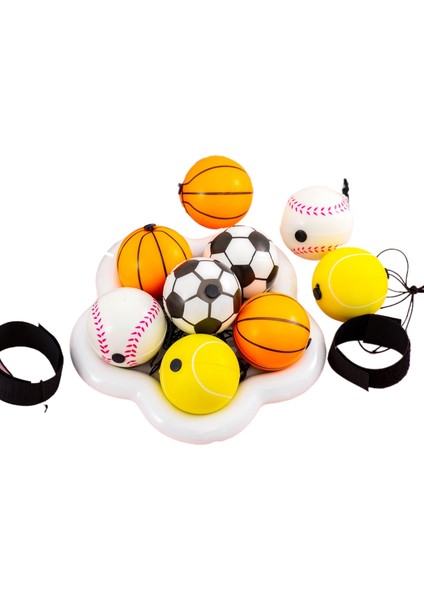 Bilek Yaşam Dolu Top Dekompresyon 6 cm Futbol Basketbol Pu Köpük Sünger Dekompresyon Havalandırma Topu Oyuncak (Yurt Dışından)