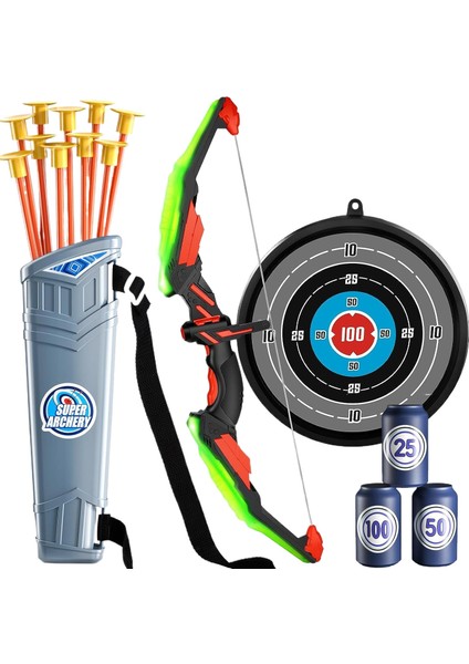 Çocuk Spor Spor Çekim Oyuncakları Çocuk Işık Yay ve Ok Seti Açık Spor Oyuncakları (Yurt Dışından)