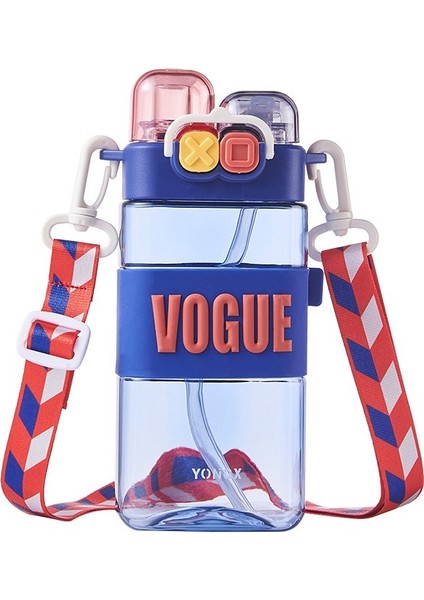 580ML Sevimli Çocuk Matarası - Beyaz (Yurt Dışından)