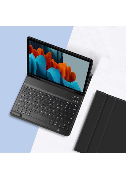 Samsung Galaxy Tab S10 Fe / S10 / S9 Fe / S9 / S8 / S7 Çıkarılabilir Manyetik Kablosuz Klavyeli Deri Standlı Tablet Kılıfı (Dokunmatik Yüzey Olmadan) (Yurt Dışından) fırsatları