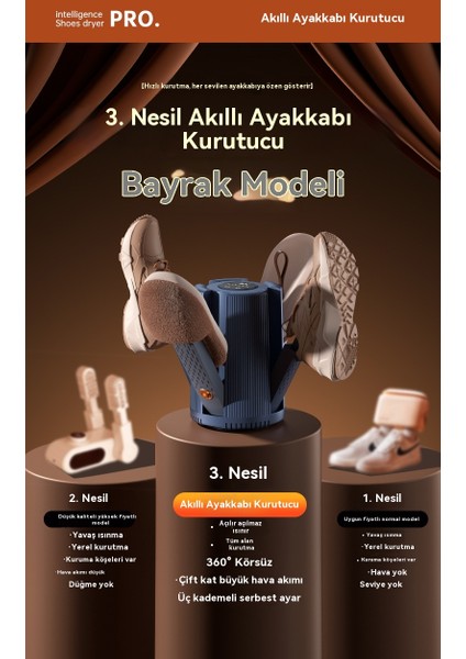 Çok Fonksiyonlu Ayakkabı Kurutucu Ayakkabı Kurutucu Hızlı Kurutma Akıllı Ayakkabı Kurutucu Koku Giderici Kurutucu (Yurt Dışından) indirimleri