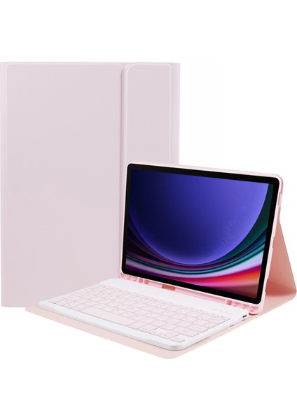 Samsung Galaxy Tab S9 Slim Bluetooth Uyumlu Klavye Düşmeye Karşı Dayanıklı Pu+Pc Tablet Kılıfı (Yurt Dışından)
