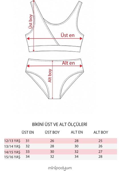 Kız Çocuk Siyah-Beyaz Desenli Bikini Takımı fiyatları