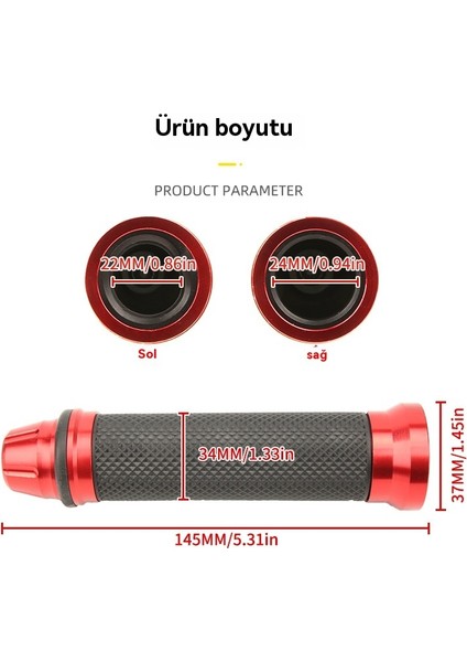 Motosiklet Kolu Kapağı Yüksek Kaliteli Alüminyum Alaşımlı Kolu Tutkal Motosiklet Modifikasyon Aksesuarları-Mavi (Yurt Dışından) fiyatları