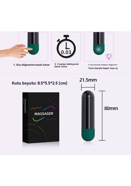 Mini Mikro USB El Çok Fonksiyonlu Güçlü Şok Su Geçirmez Bass Vibratometre Masaj-Siyah (Yurt Dışından) fiyatları