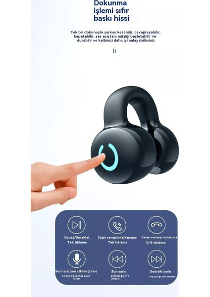 Berlin Sesi Kablosuz Bluetooth Kulaklık Spor Klip Kulak Müzik Kulaklık (Yurt Dışından) modelleri