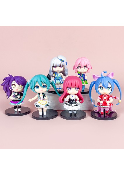 Hatsune Miku Q Versiyonu El Yapımı Anime Serisi Model Süs Bebekleri (Yurt Dışından)