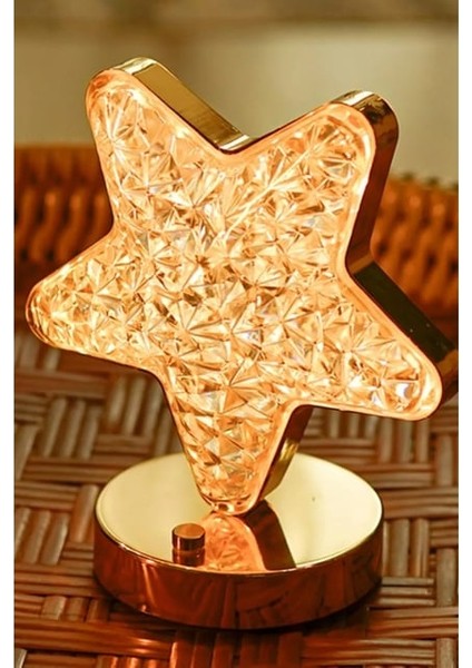 Masaüstü Yıldızlı Lamba – 3 Renkli LED Işıklı Dekoratif Gece Lambası fiyatları
