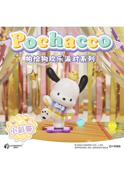 Orijinal Sanrio Pochacco Happy Party Serisi Masaüstü Dekorasyonları Sevimli Figürler Ming Box Yaratıcı Toys Çocuk Hediyesi: 04 (Yurt Dışından)
