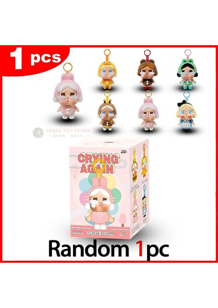 Yeni Orijinal Crybaby Crying Again Seri Serisi Kutu Çantası Vinil Yüz Bebek Crybaby Peluş Kolye Keychain Gizem Kutusu Oyuncak Süslü: Random 1 Pcs (Yurt Dışından)