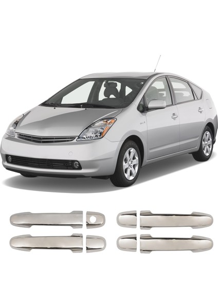 Toyota Prius Uyumlu 2007 ve Üzeri Krom Kapı Kolu 4 Kapı Paslanmaz Çelik fiyatları