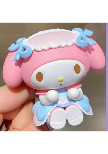 Sanrio Gizli Orman Çay Partisi Serisi My Melody Kutu Figürinleri Sevimli Çay Kek Şeklinde Dolls Kızlar Masaüstü Dekorasyon Öğeleri Renk: Kızlar Günlüğü (Yurt Dışından)