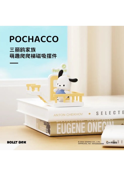 Yeni Sanrio Aile Tırmanma Merdiveni Serisi Buzdolabı Sticker Kutu Oyuncak Anime Cinnamoroll Pochacco Kuromi Kız Süs Hediyesi: Pacha Dog (Yurt Dışından)