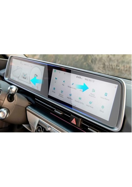 Hyundai Ioniq 6 Uyumlu Ekran Koruyucu Multimedya Dijital Gösterge modelleri
