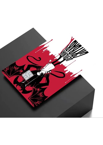 Anime Devilman Crybaby Moda Mat Altın Gümüş Siyah Mat Film Cilt Çıkartma Bank Banka Kredi Bankası Kartcolor: Z10/BOYUT: 1 Set (Yurt Dışından)
