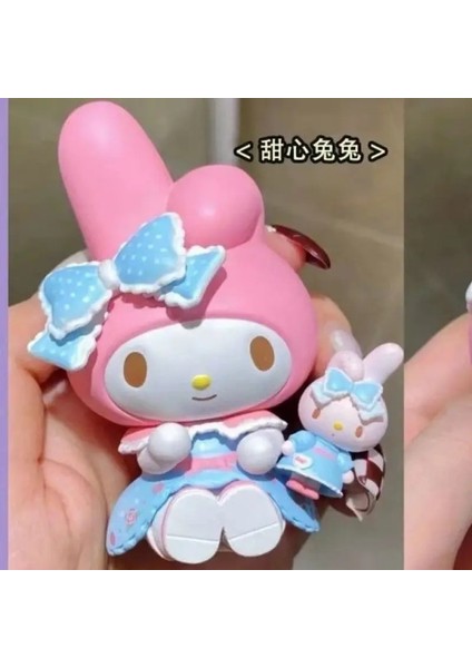 Sanrio Gizli Orman Çay Partisi Serisi My Melody Kutu Figürinleri Sevimli Çay Kek Şeklinde Dolls Kızlar Masaüstü Dekorasyon Öğeleri Renk: Tatlım Tavşanı (Yurt Dışından)