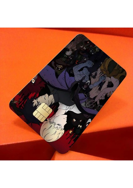 Devilman Crybaby Animediy Animediy Kredi Kredi Kart Çıkartma Parti Çıkartma Dekorasyonu Su Geçirmez Küçük Çip Kartı Cilt Çıkartması Renk: Z3/boyut: 1 Set (Yurt Dışından)