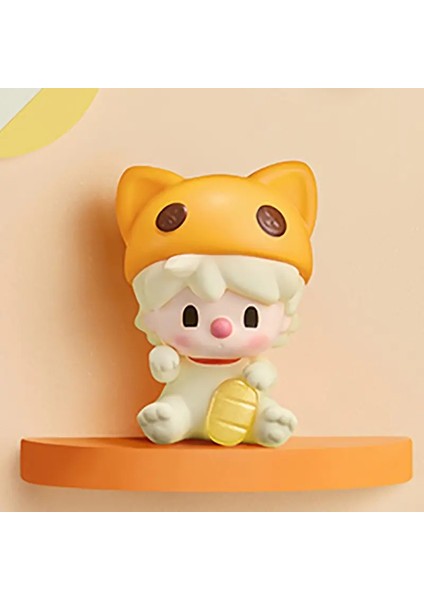 Pop Mart Popbean Lucky Cat Serisi Mini Anime Action Figür Tahmin Tahmin Torba Süsleme Figürinleri Ev Dekoru Masaüstü Bebekler Model Kız Hediye Renk: Swoot Bean (Yurt Dışından)