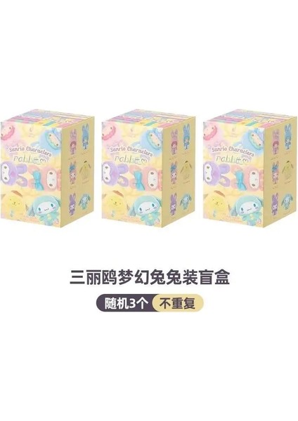 Miniso Yeni Sanrio Hello Kitty Kuromi Mymelody Kutu Sevimli Karikatür Bebek Kutusu Masaüstü Dekorasyonu Koleksiyon Toykolor: Random 1 Pcs (Yurt Dışından)