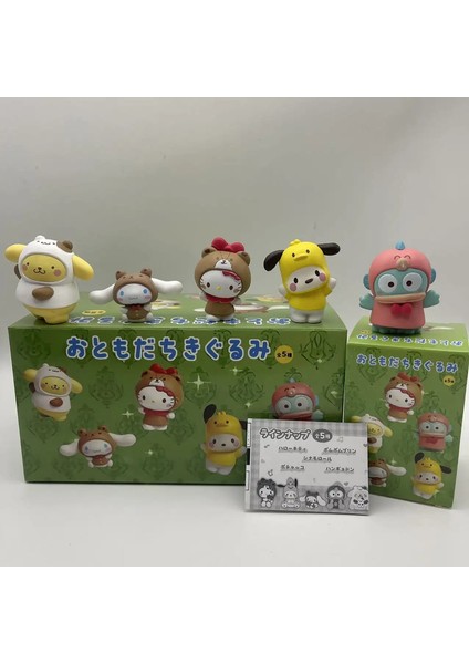 【stokta】 Sanrio Sanrio Sevimli Kutu Kawaii Anime Kuromi Cinnamoroll Benim Melodi Aksiyon Figürüm Masaüstü Dekorasyon Doğum Günü Hediyesi: 1pcs (Yurt Dışından)