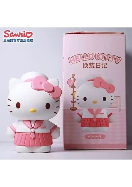 Orijinal Spot Ürünleri Hellokitty Sanrio Diyarı Değişen Giysiler Serisi Kutu Garaj Kiti Oyuncaklar Masaüstü Dekorasyon Süs Hediyesi: Kış Masalı (Yurt Dışından)