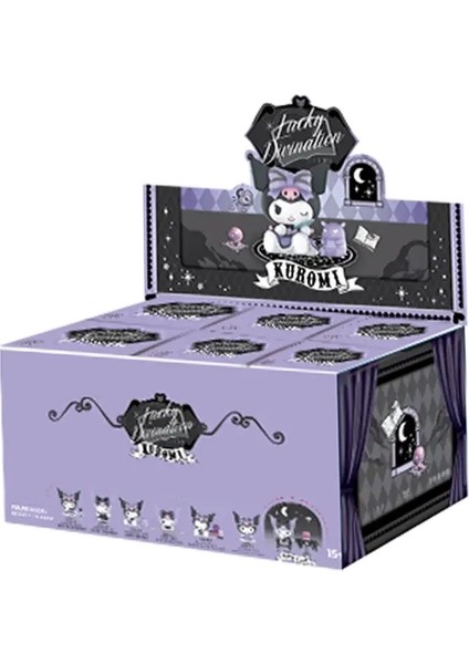 Sanrio Blind Box, Kuromi Kehanet, Meile Tipacha Heykelcik, Sevimli Anime Çizgi Film Modeli ve Modaya Uygun Toycolor: Bir Set 6 Adet (Yurt Dışından)